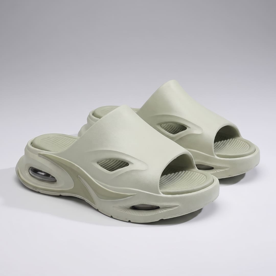 Pair of beige FORCIANO MAVERICK Height Increasing Shoes shown from a front three-quarter angle with matching footbeds.
