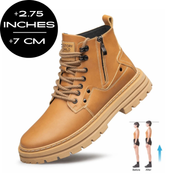 TallerX Zip Boots: Genuine Leather Elevation