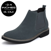 Elevator Genuine Leather Chelsea Boots