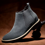 Elevator Genuine Leather Chelsea Boots