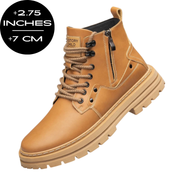 TallerX Zip Boots: Genuine Leather Elevation