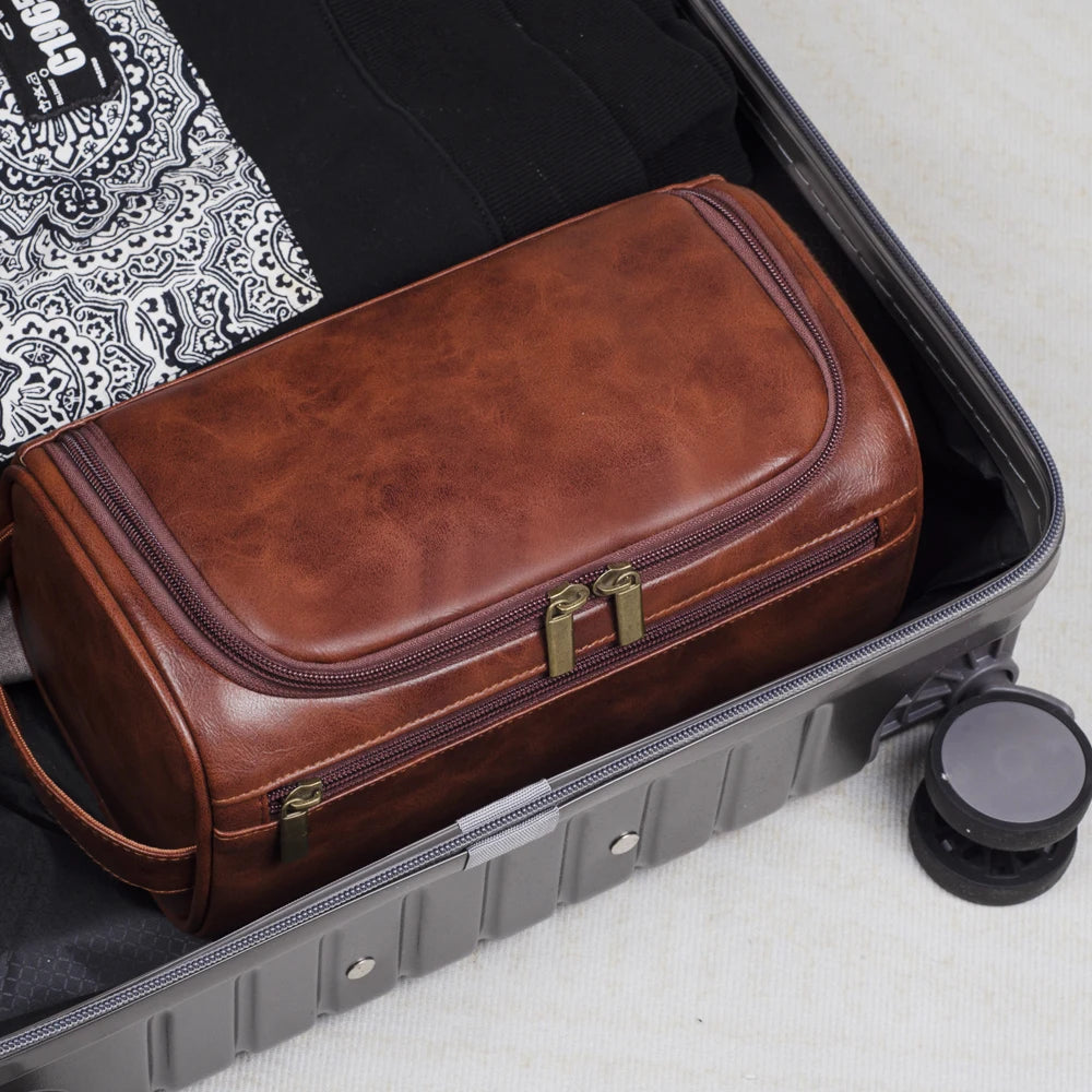 MEN'S LEATHER ORGANIZER BAG