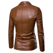 Slim Retro Leather Jacket