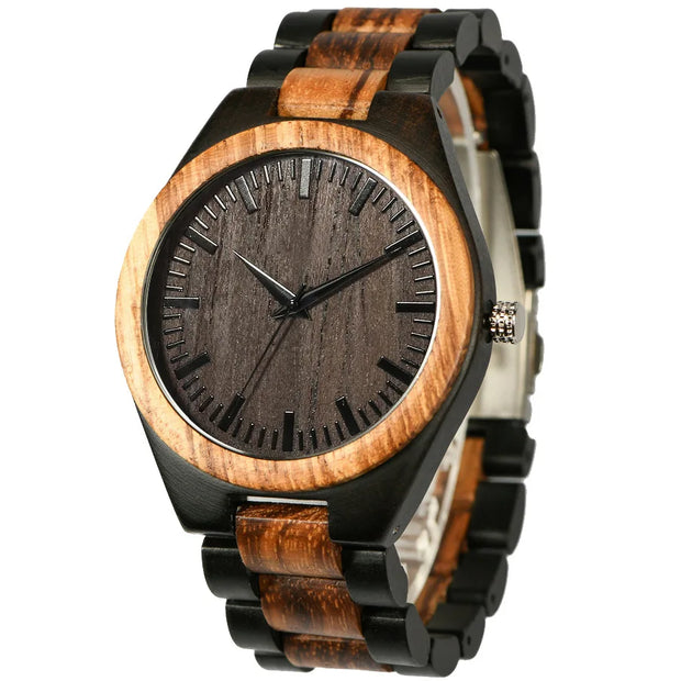 Luxury Wooden Chronograph Watch