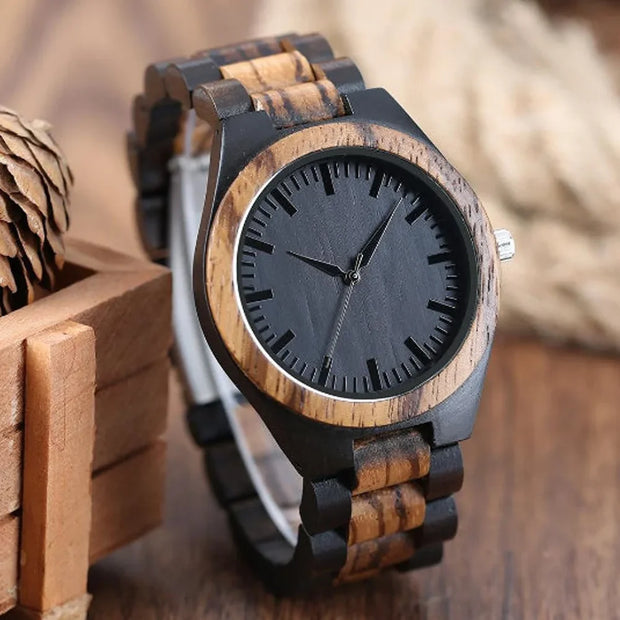 Luxury Wooden Chronograph Watch