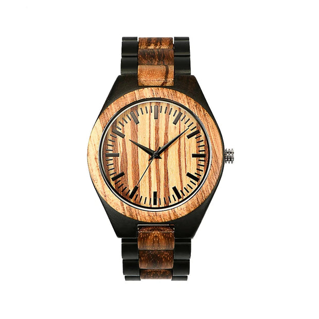 Luxury Wooden Chronograph Watch