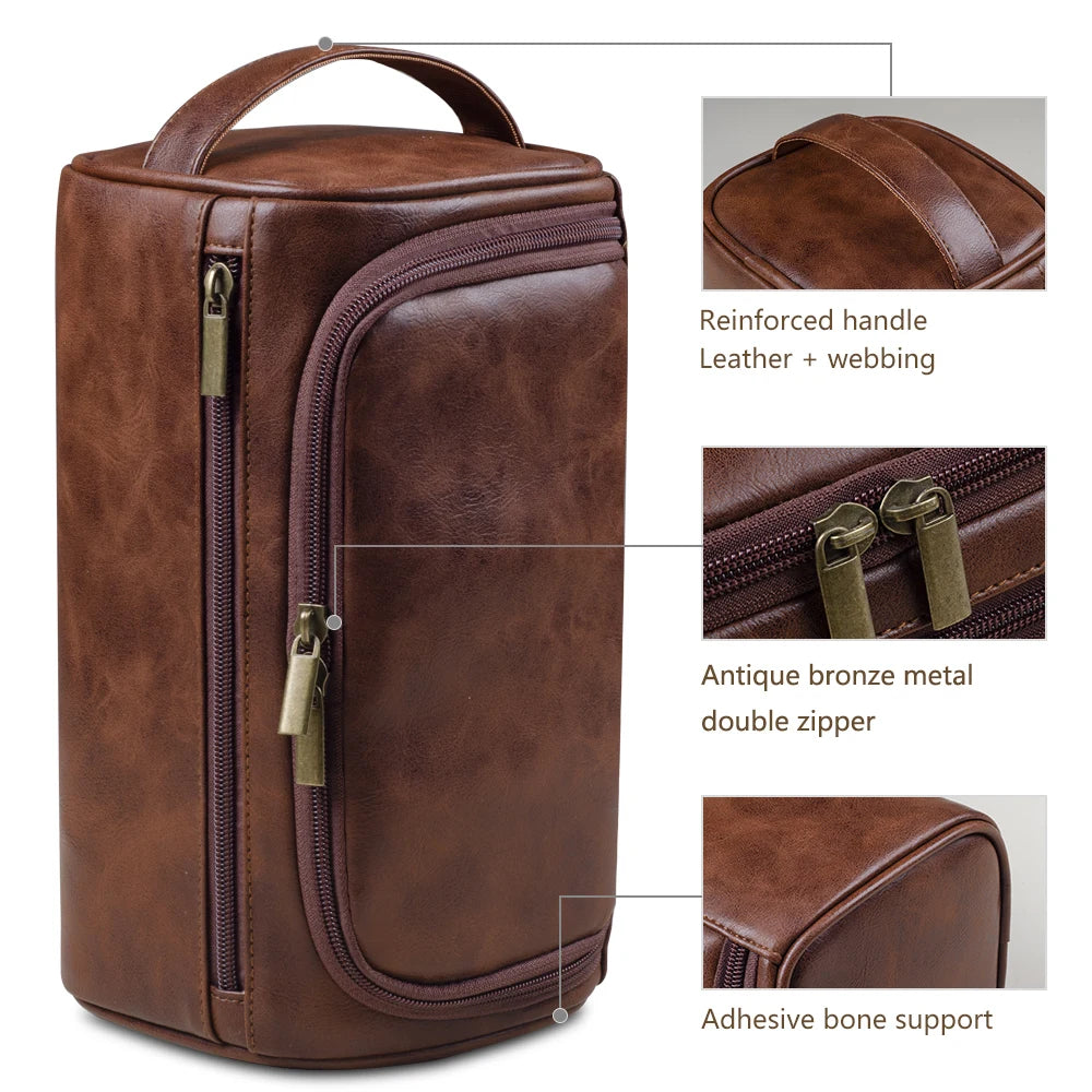 MEN'S LEATHER ORGANIZER BAG