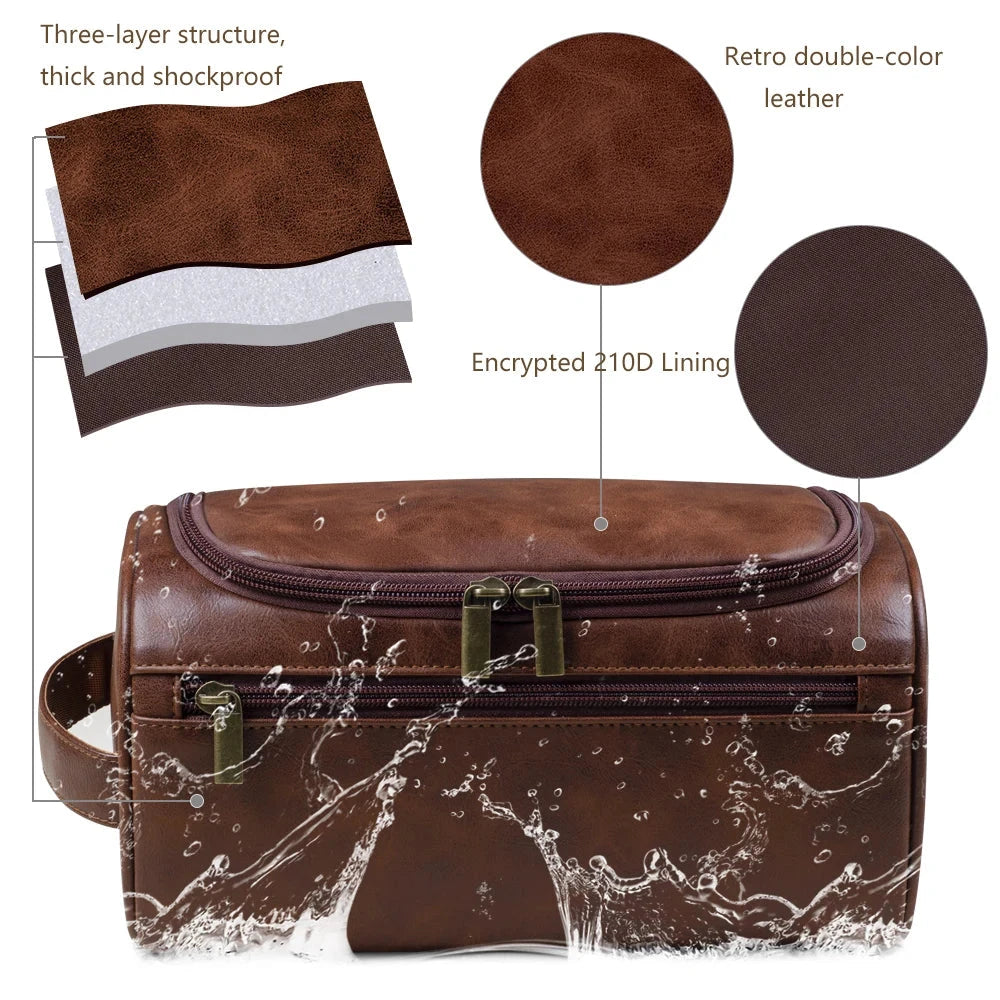 MEN'S LEATHER ORGANIZER BAG