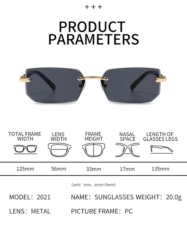 UrbanEdge Rectangle Sunglasses