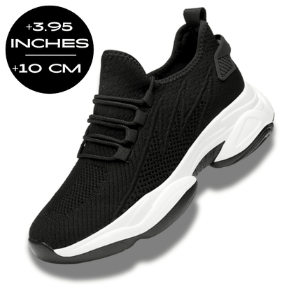FORCIANO ALTITUDE black height increasing sneaker with 10 cm / 3.95 inch height graphic