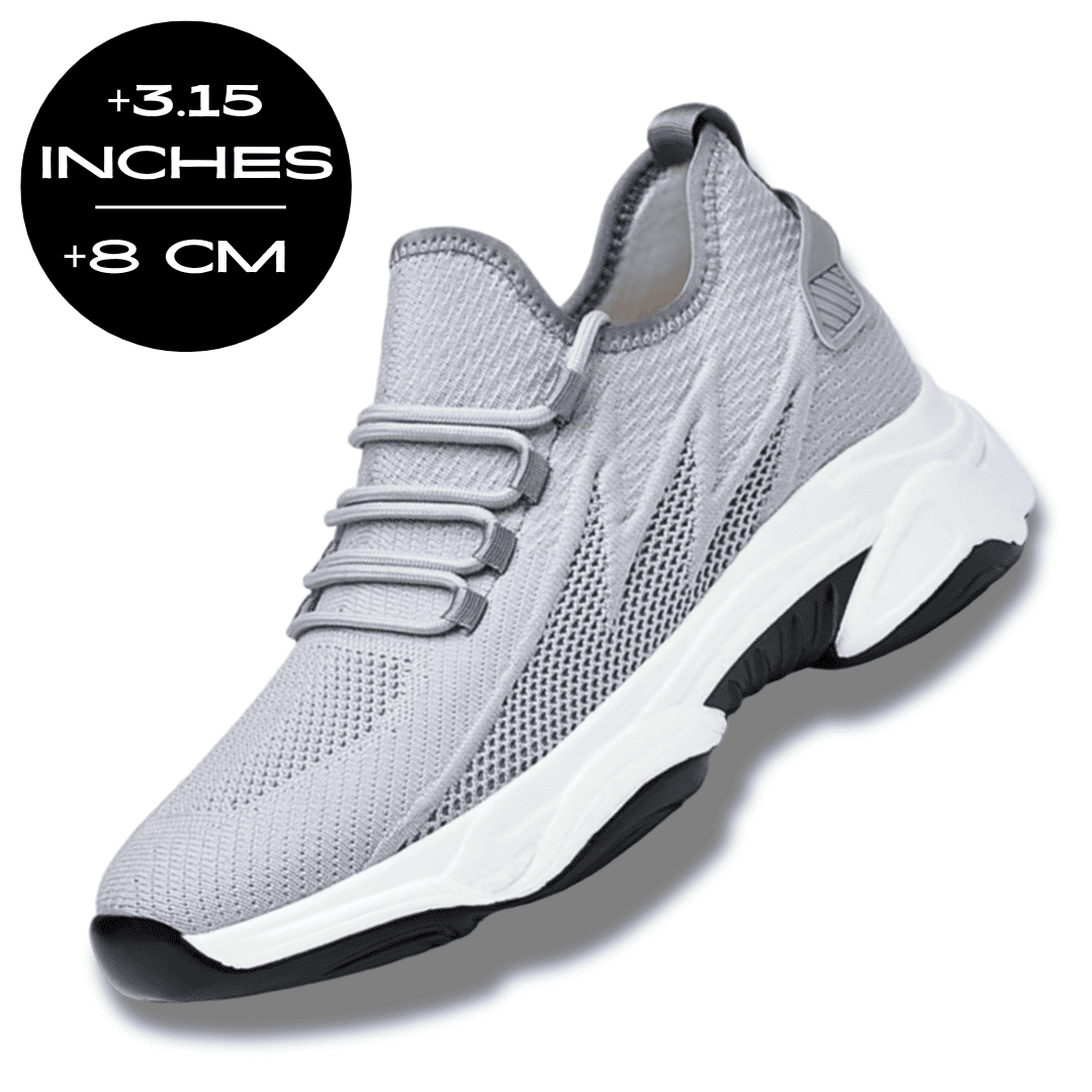 FORCIANO ALTITUDE gray height increasing sneaker with 8 cm / 3.15 inch height graphic