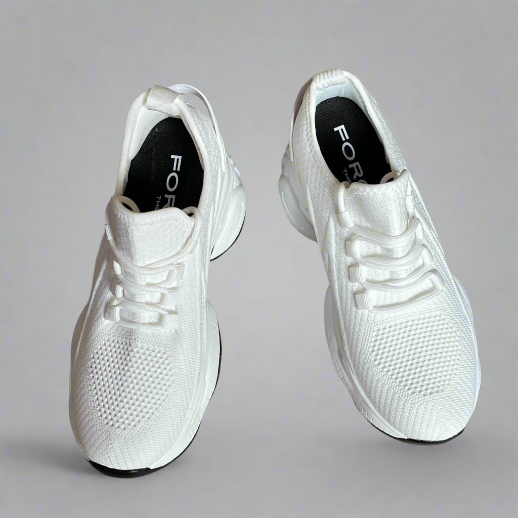 FORCIANO ALTITUDE white height increasing sneakers with breathable mesh upper