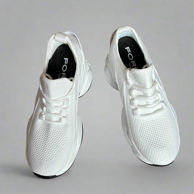 FORCIANO ALTITUDE white height increasing sneakers with breathable mesh upper