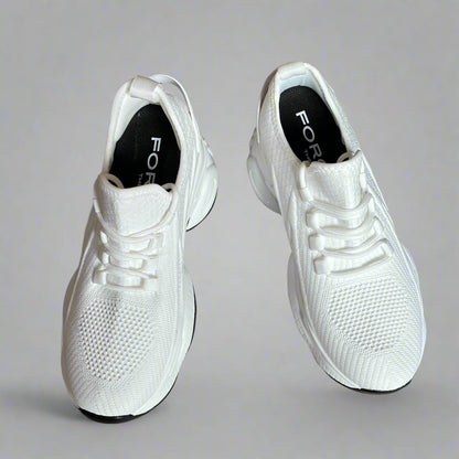 FORCIANO ALTITUDE white height increasing sneakers with breathable mesh upper