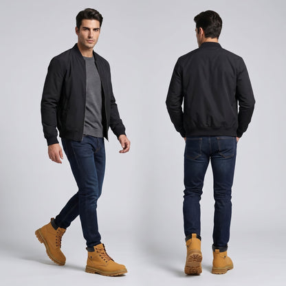 FORCIANO CALIBER light brown elevator boots with premium suede uppers worn with dark jeans in front and rear casual lifestyle views.