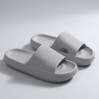 FORCIANO DUNE gray height increasing shoes shown as a pair from a front angle with textured surfaces and cushioned soles.