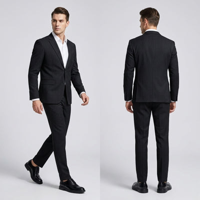 FORCIANO IMPERIAL brown premium leather dress shoes that make you taller shown in a formal lifestyle scene on a seated model.