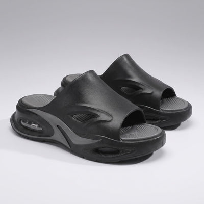 Pair of black and gray FORCIANO MAVERICK Height Increasing Shoes shown from a front three-quarter angle.