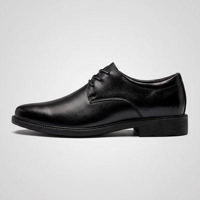 FORCIANO PRESTIGE Height Increasing Shoes in black Sleek style shown from the side profile.